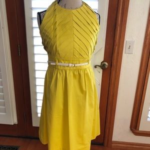 Calvin Klein yellow halter dress- NWOT